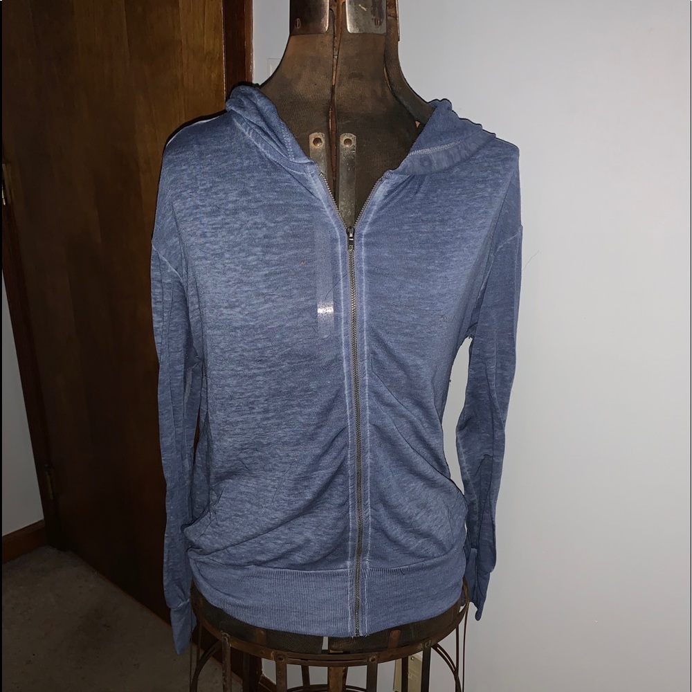 Burnout zip up hoodie